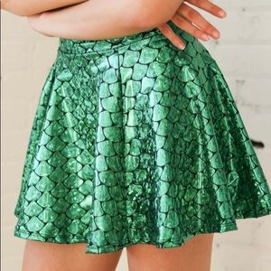 ragstock mermaid holographic skater skirt!
